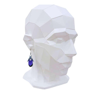 Earrings - Short Leafy Cascade (Dark Mermaid) by Rebeca Mojica