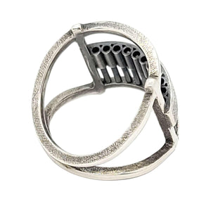Ring - Size 7, 8.5 - Geordi Square in Sterling Silver by Dana C. Fear