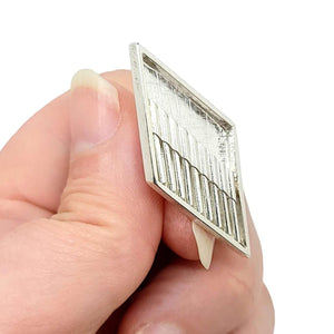 Cufflinks - Chevron in Bright Sterling Silver by Dana C. Fear