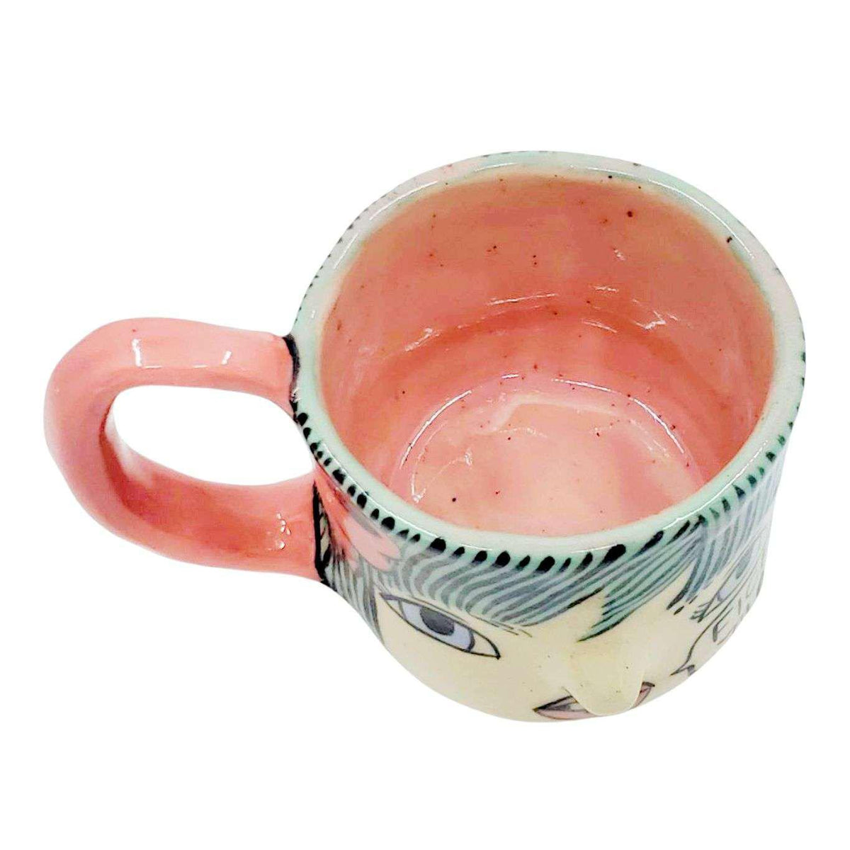 Mug - Fight Me Stoneware Cup by Erika Rier