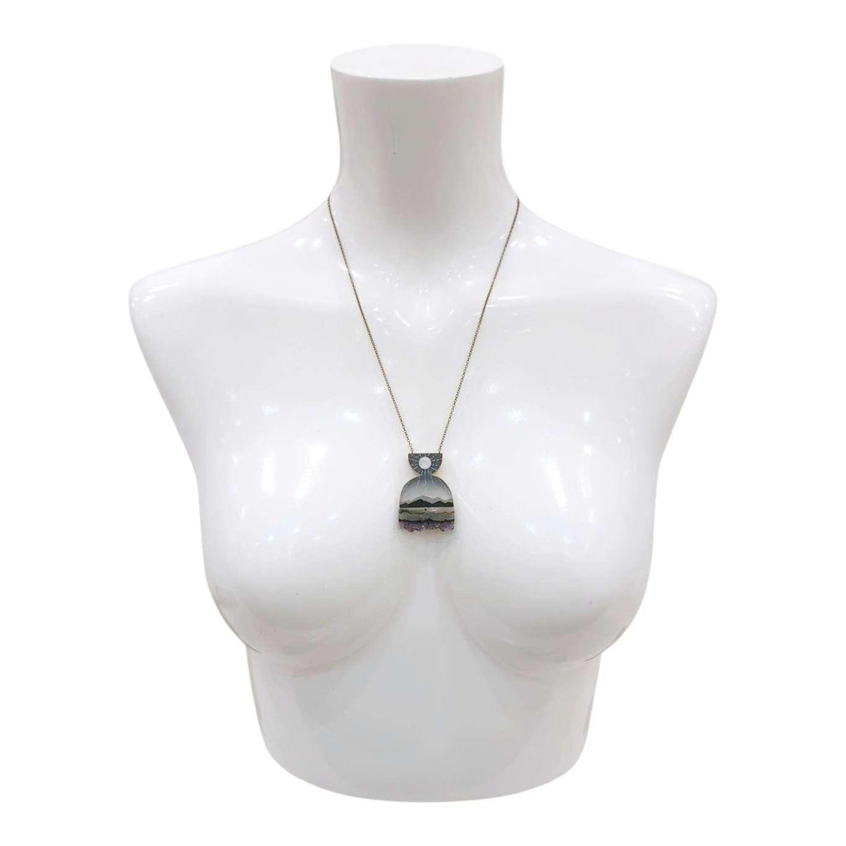 Necklace - Magic Hills Crystal (Amethyst) by Fernworks