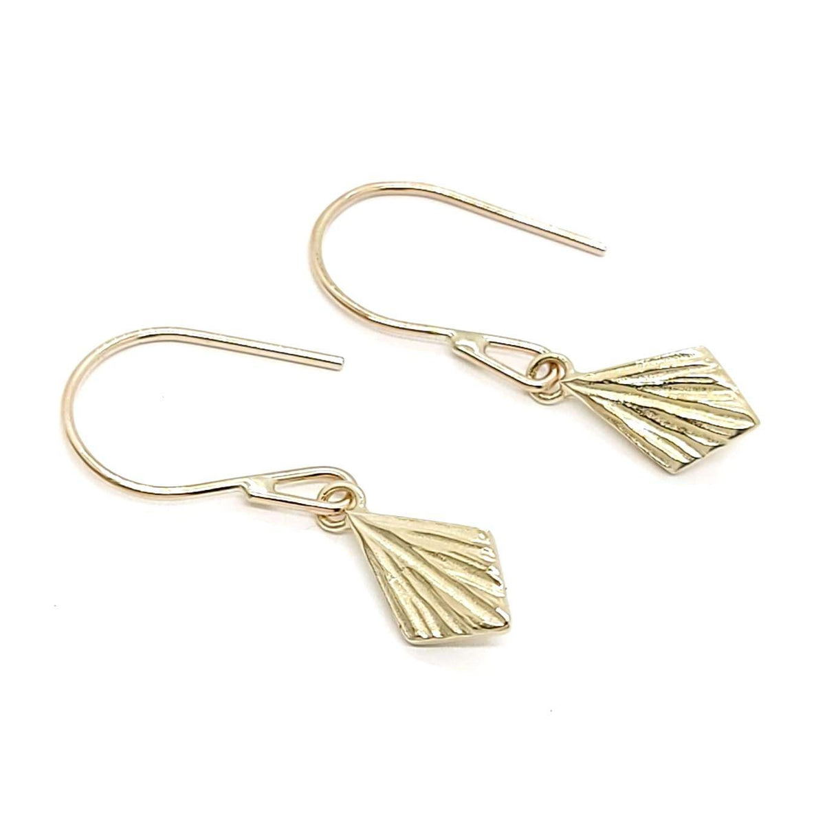 Earrings - Flame Drops (14k Yellow Gold) by Corey Egan