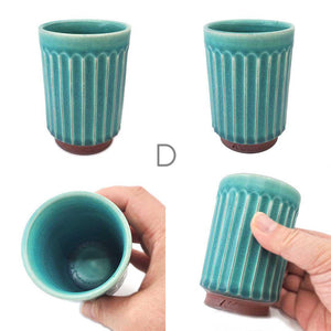 Cup - Large Tanba-Yaki Turquoise by Asemi Co.