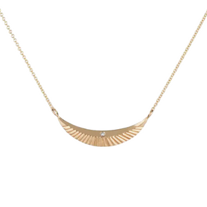 Necklace - Icarus in 14k Yellow Gold and Diamond by Corey Egan