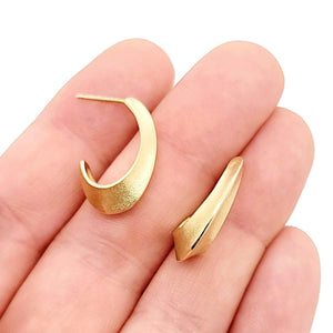 Earrings - Morph Hoops (14k Yellow Gold) by Corey Egan