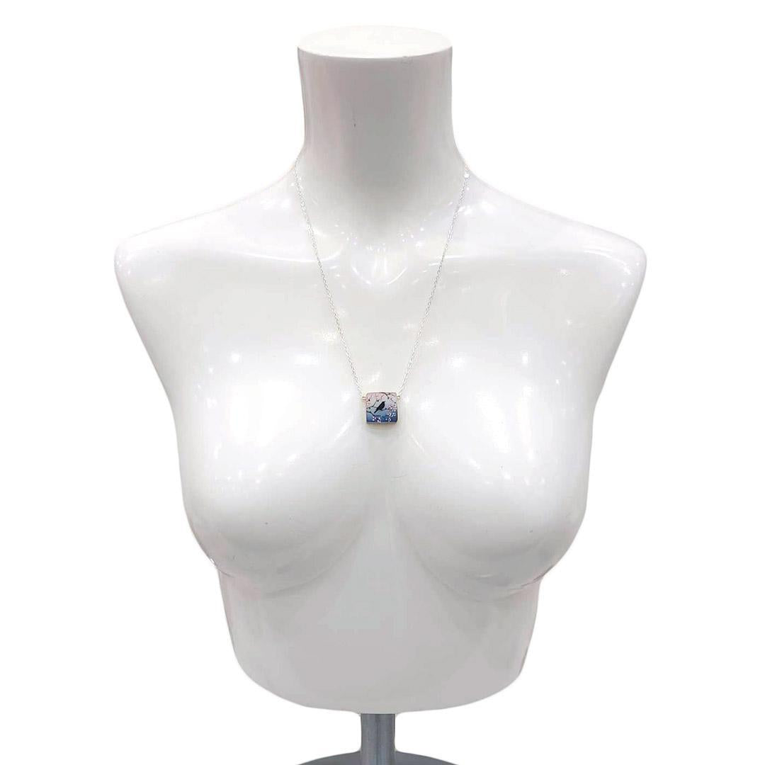 Necklace - Cherry Blossom Square by Fernworks