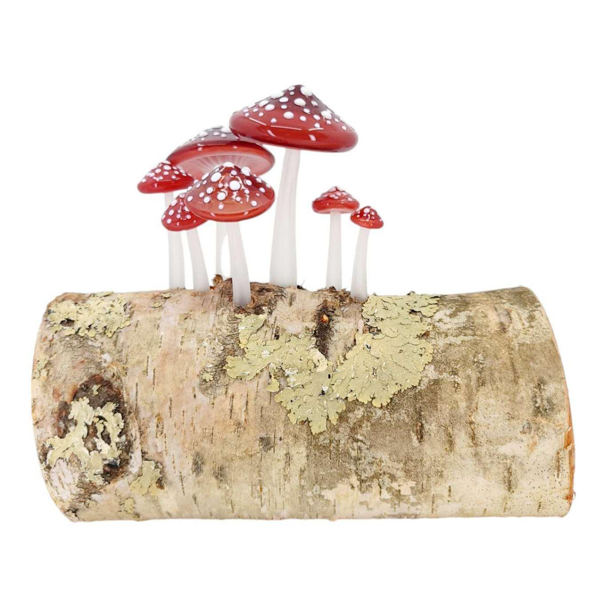 zLamp - Birch Log (Red Mushrooms) by Sage Studios