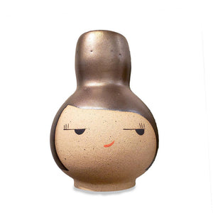 Buddy Vase - Side Eye (Bronze Hair) by Jennifer Fujimoto