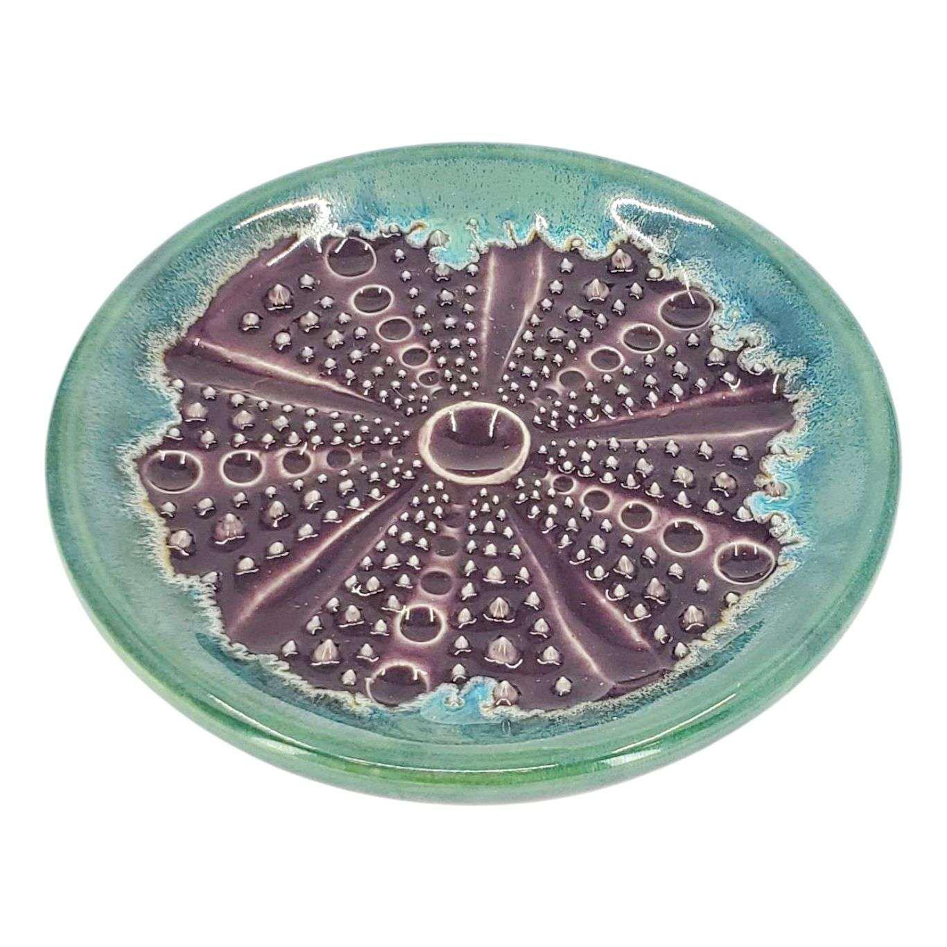Grater - Sea Urchin (Purple and Turquoise) by Beach Baby Ceramics