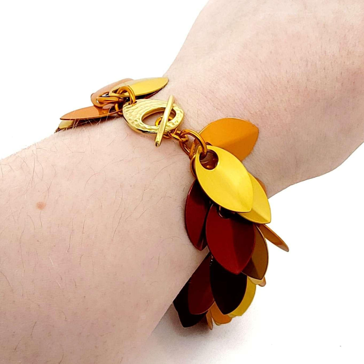 Bracelet - Leaf Cascade (Flame) by Rebeca Mojica
