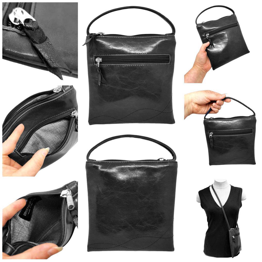 Bag - Cha Cha Tall Adjustable Small Cross Body (Black) by Crystalyn Kae