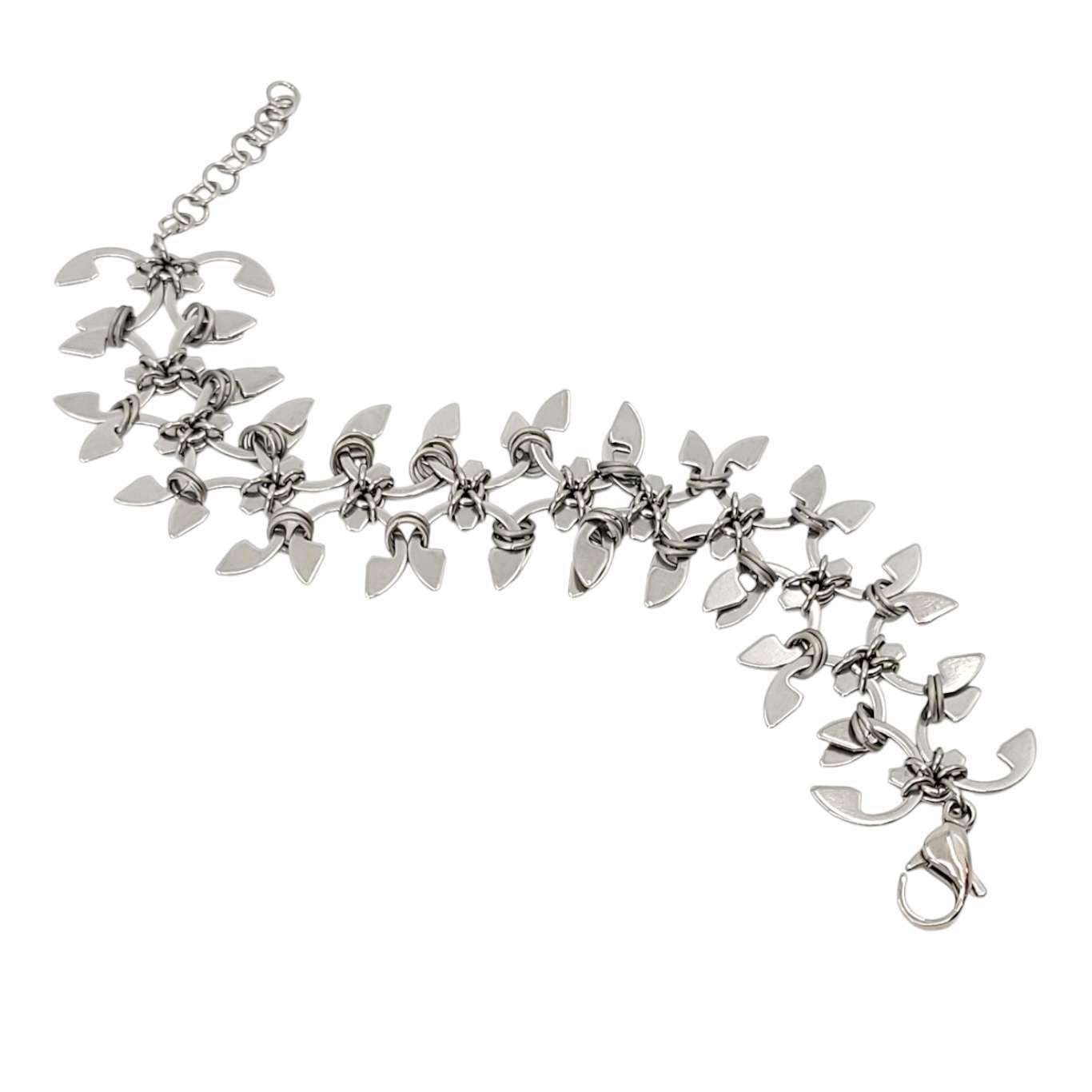 Bracelet - Wisteria (Stainless Steel and Titanium) by Wraptillion