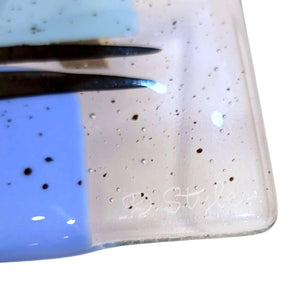 Wall Clock - Mirage (Fused Glass) by Danielle Styles Glass