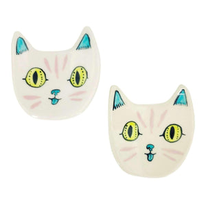 Ring Dish - Wide Eyed Little Tiger (Green) by Erika Rier