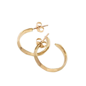 Earrings - Denali Hoops (14k Yellow Gold) by Corey Egan