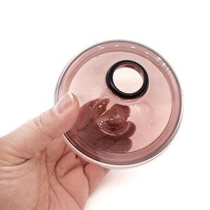 Bud Vase - Petite Round in Aubergine Purple Glass by Dougherty Glassworks