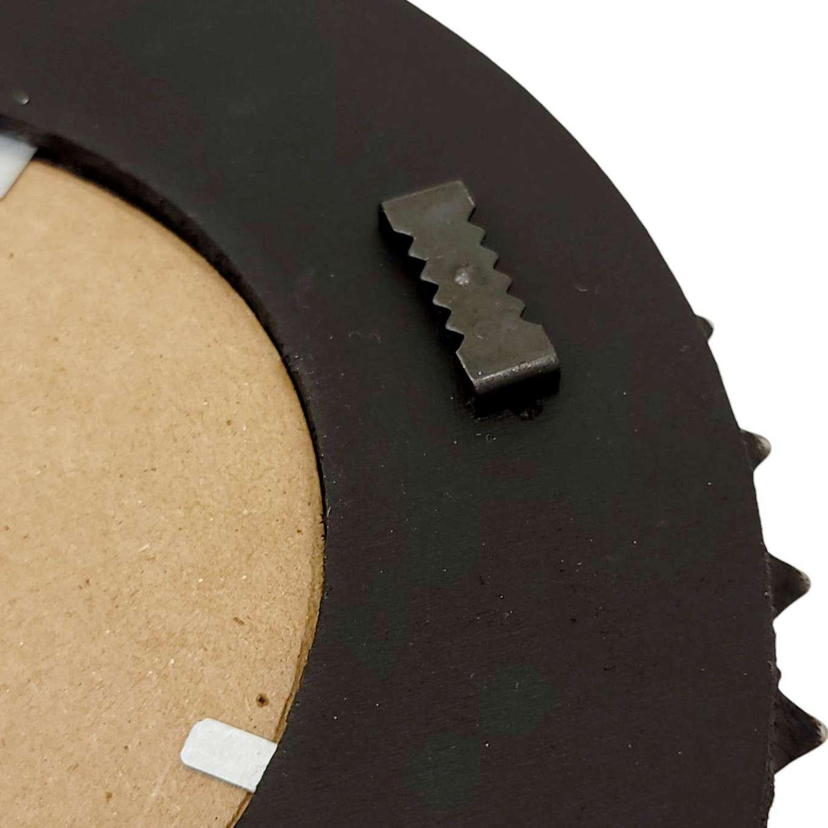 Mosaic Mirror - 7in Round (Denim Leaf) by Zetamari Mosaic Artworks