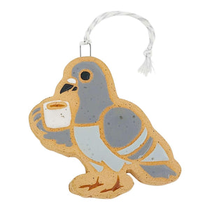 Ornament - Coffee Pigeon by Annie’s Potteries