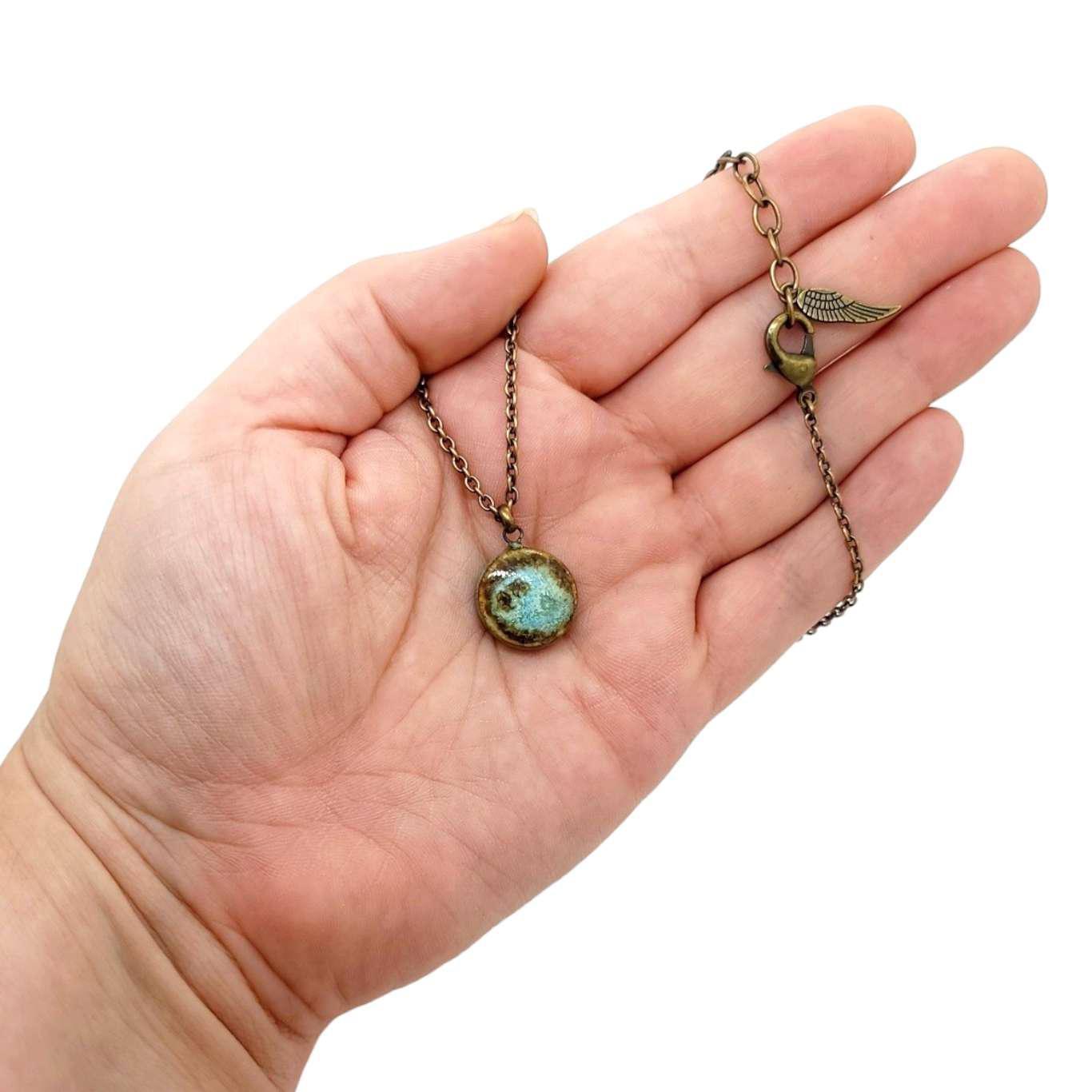 Necklace - Mini Circle in Earth by Dandy Jewelry