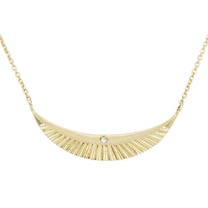Necklace - Icarus (14k Yellow Gold, Diamond) by Corey Egan