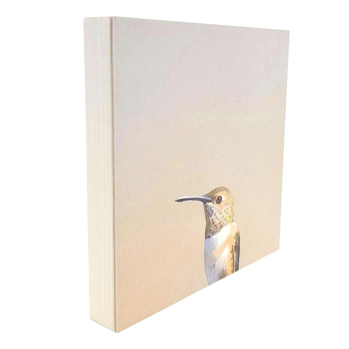 Wall Art - Hummingbird on 6in x 6in Wood Panel by The Mincing Mockingbird