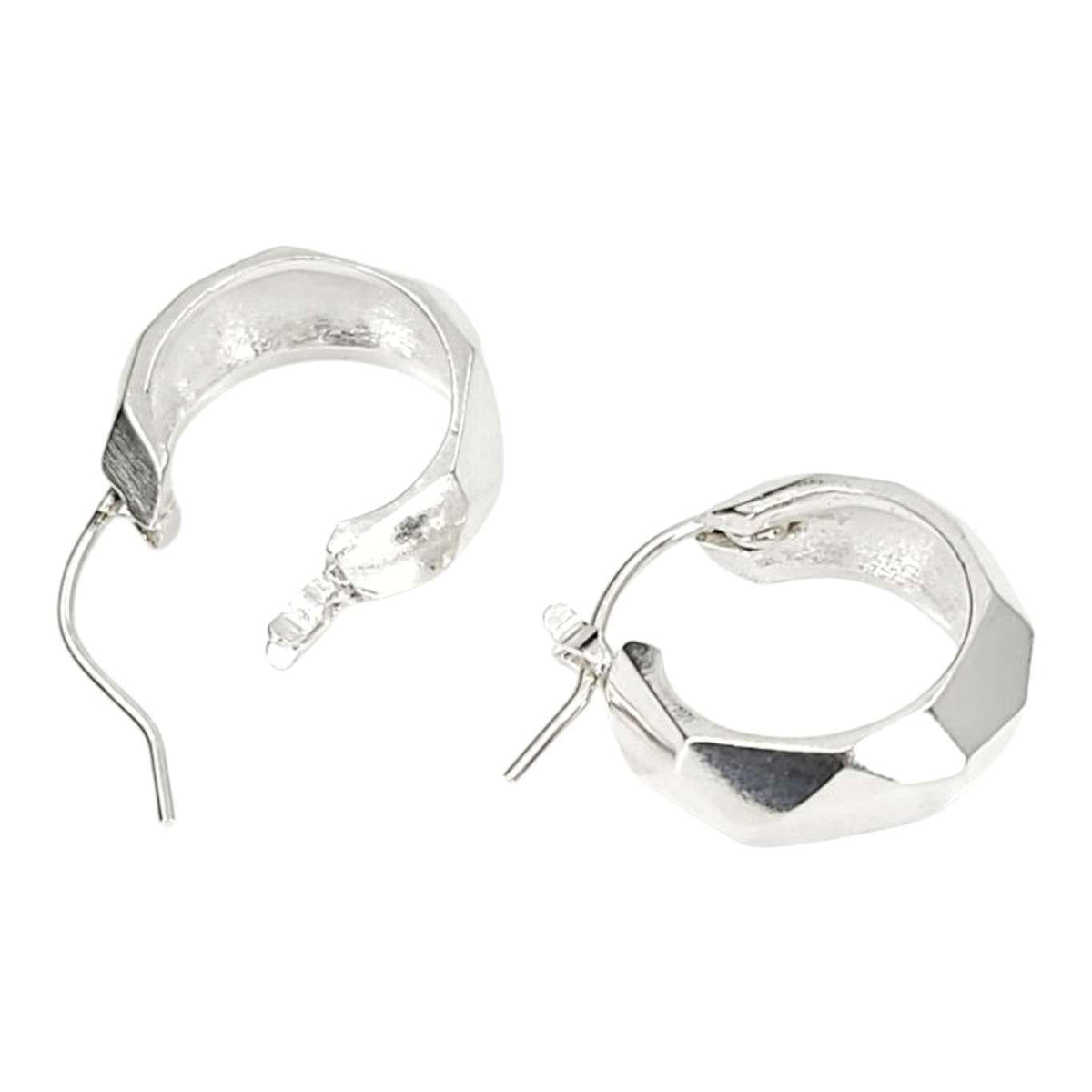 Earrings - Fragment Huggie Hoops (Sterling Silver) by Corey Egan