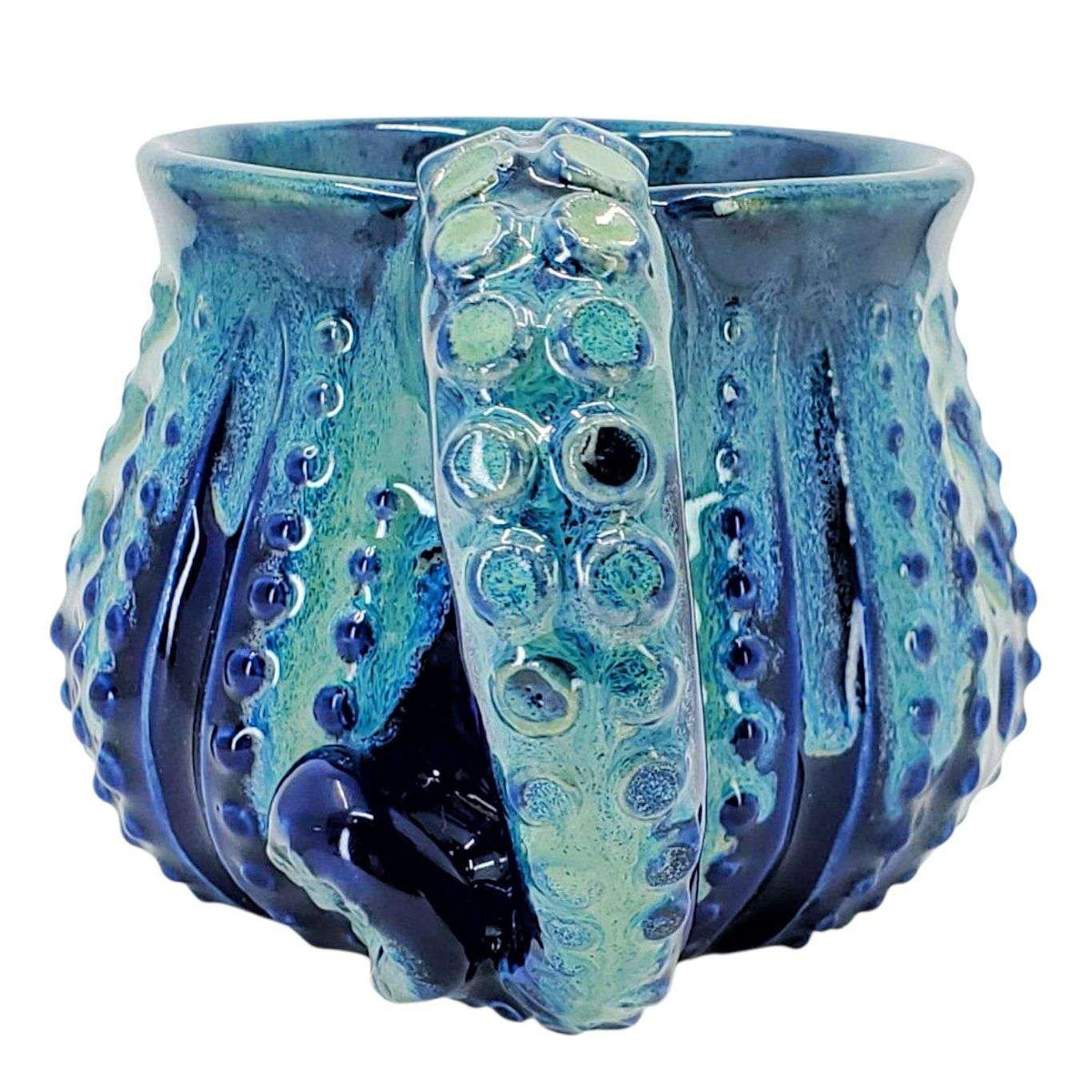 Mug - Octopus (Cobalt and Turquoise) by Beach Baby Ceramics