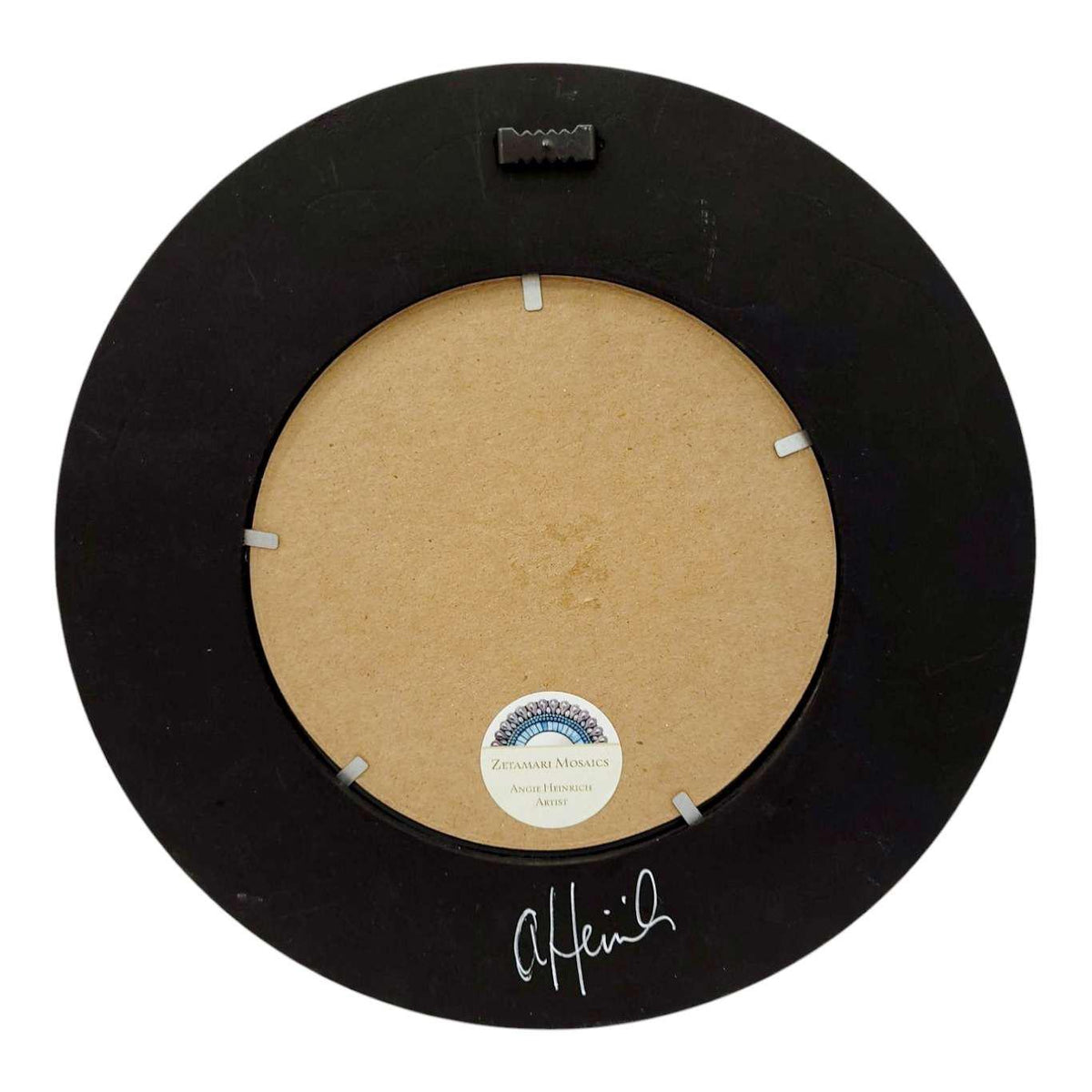 Mosaic Mirror - 10in Round (Atlantis) by Zetamari Mosaic Artworks