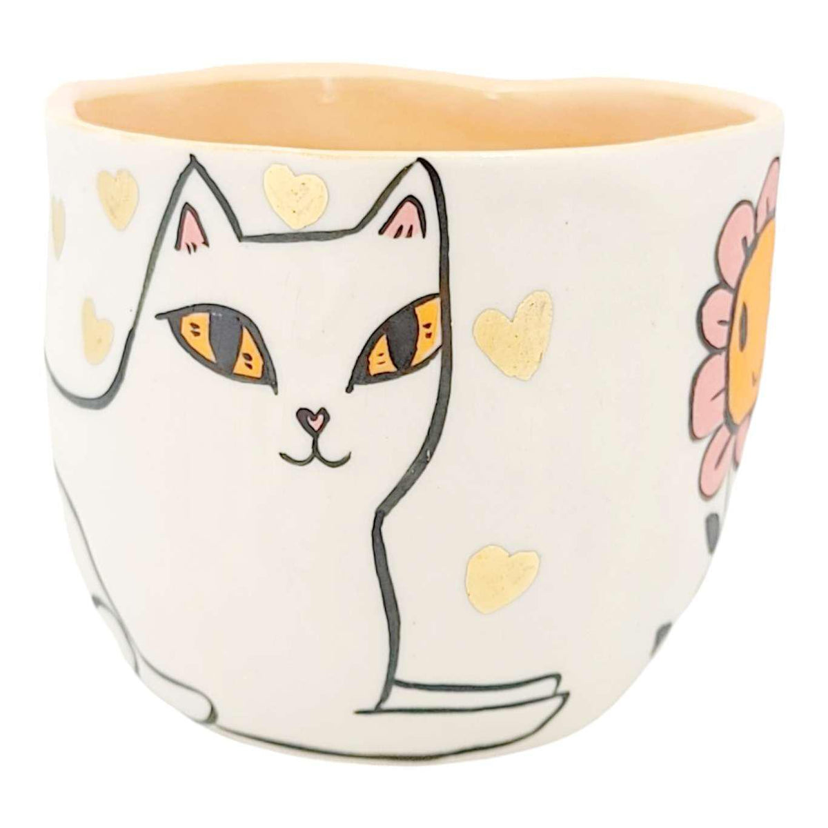 Tumbler - Kitty Flowers (Bright) by Erika Rier