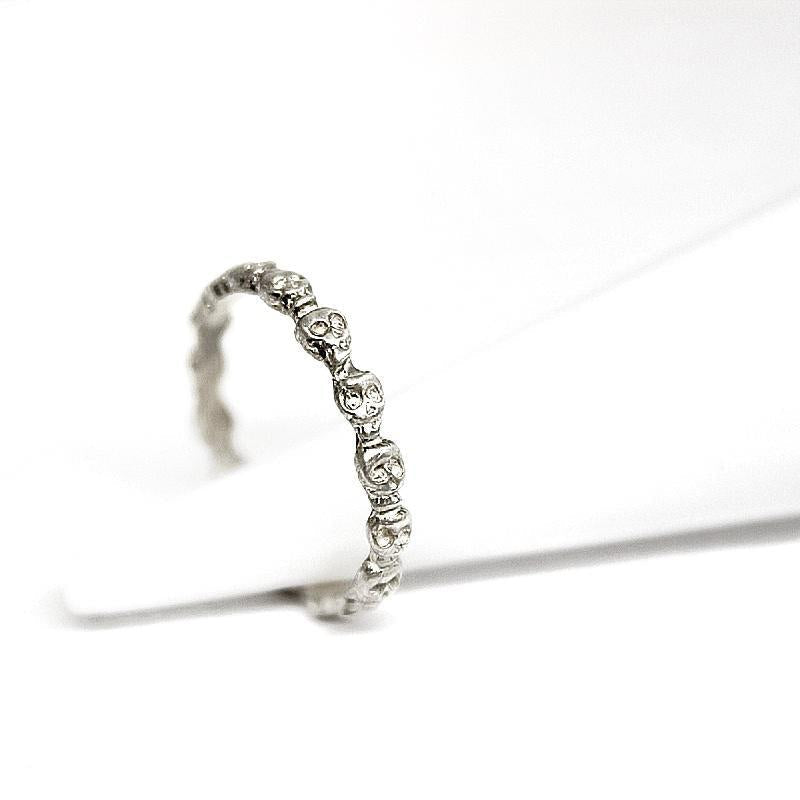 Ring - Mini Skull Eternity in Sterling Silver by Michelle Chang