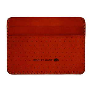 Wallet – Half-Size Perforated Leather (Assorted Colors) by Woolly Made