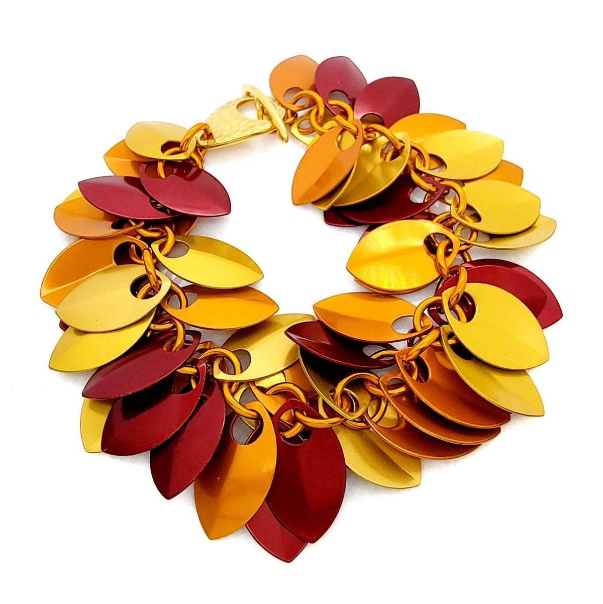 Bracelet - Leaf Cascade (Flame) by Rebeca Mojica