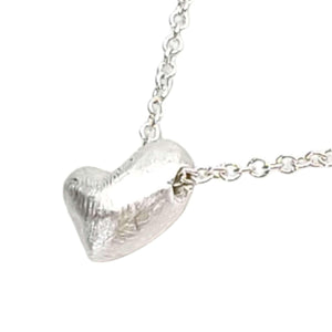 Necklace - Puffy Heart in Sterling Silver by Michelle Chang