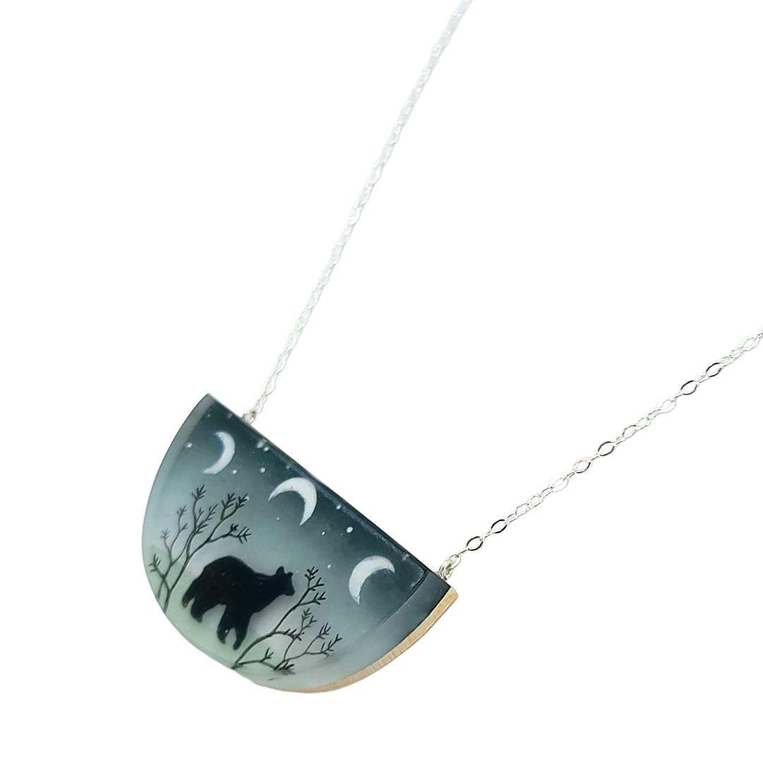 Necklace - Spirit Bear Painted by Fernworks
