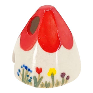 Figurine - Ceramic House (Red) by Spalted Home