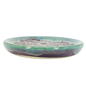 Grater - Sea Urchin (Purple and Turquoise) by Beach Baby Ceramics