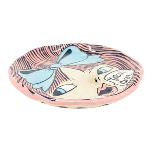 Ring Dish - Girlfriend Ring Dish (Pink) by Erika Rier