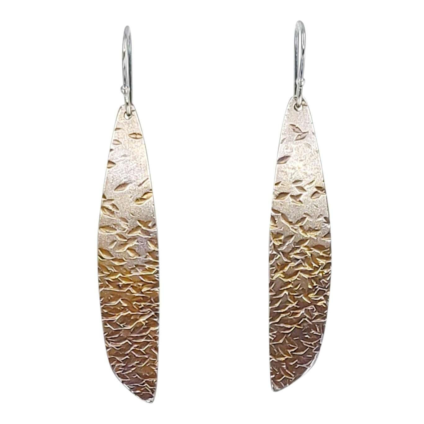 Earrings - Long Petal Dangles by Taviametal