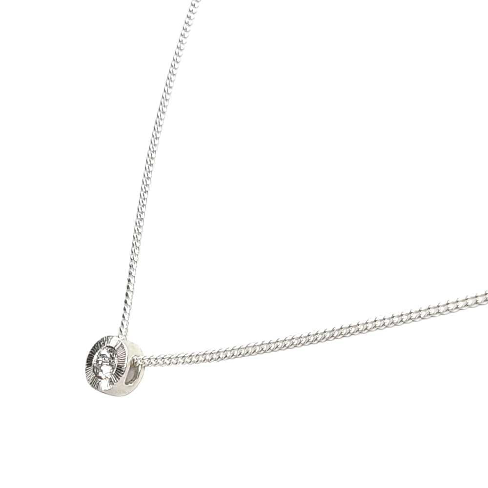 Necklace - Small Aurora (Diamond, Sterling Silver) by Corey Egan