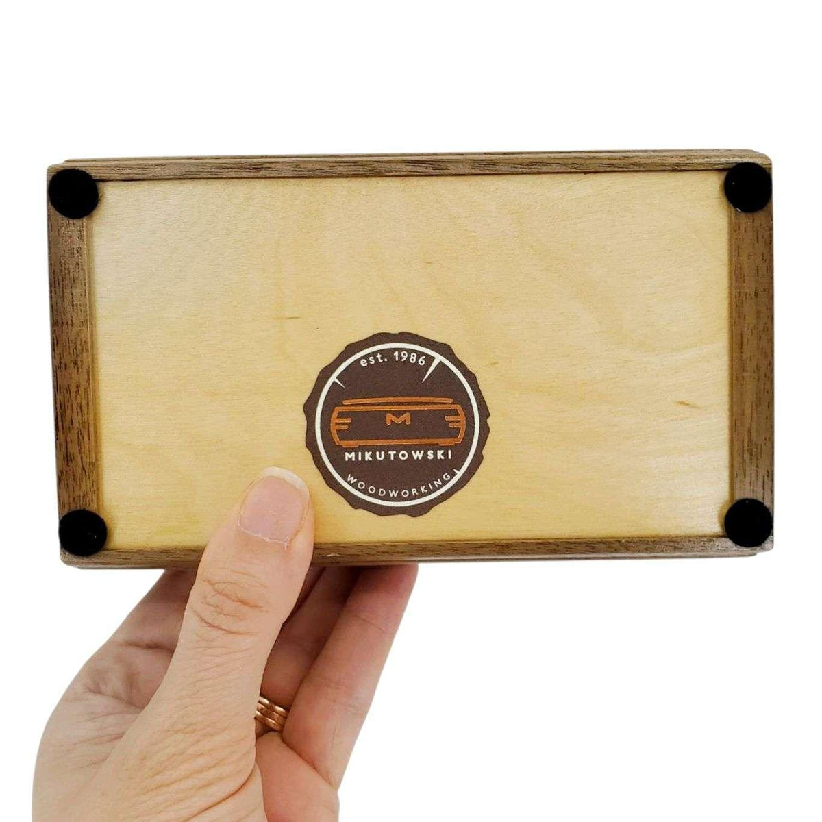 Jewelry Box - Small Treasure Box (Walnut, Wenge) by Mikutowski Woodworking