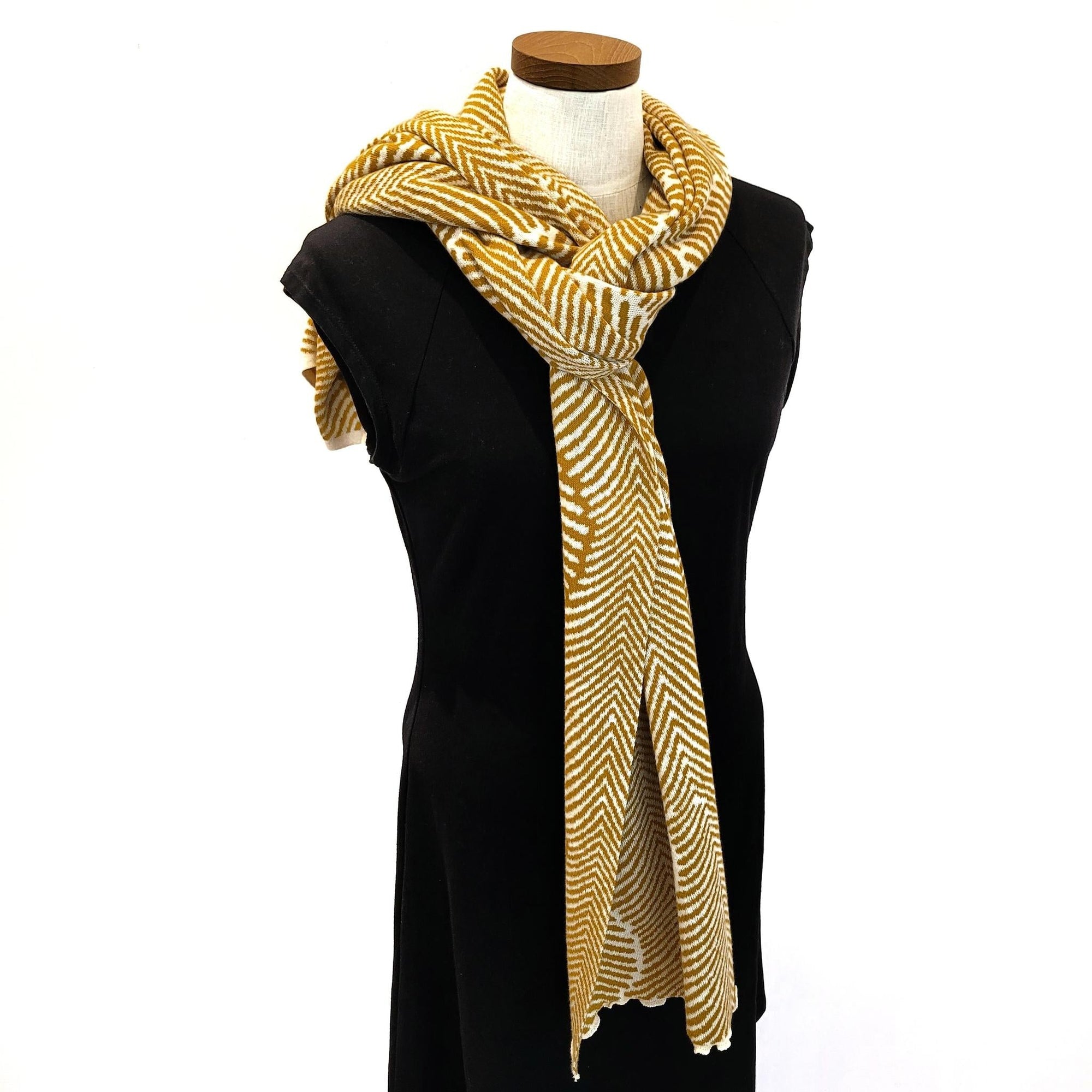 zWrap - Forest Fern in Curry Yellow and Cream by Liamolly