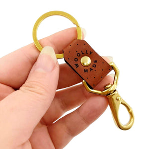 Keychain - Short Brass Swivel (Assorted Colors) by Woolly Made