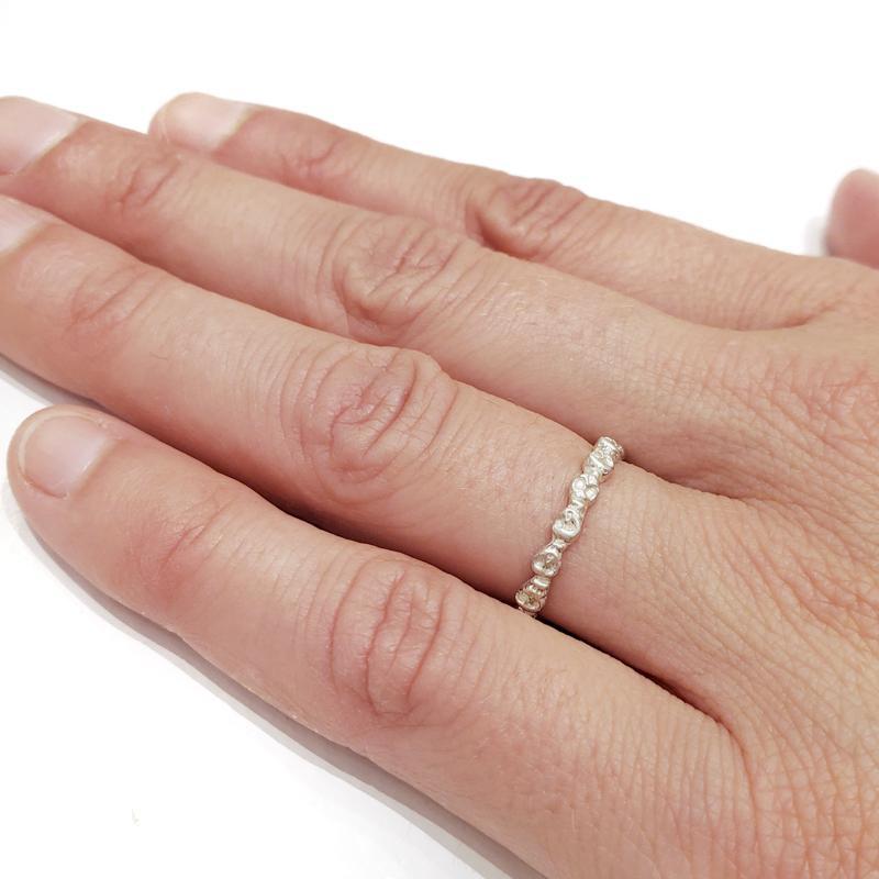 Ring - Mini Skull Eternity in Sterling Silver by Michelle Chang