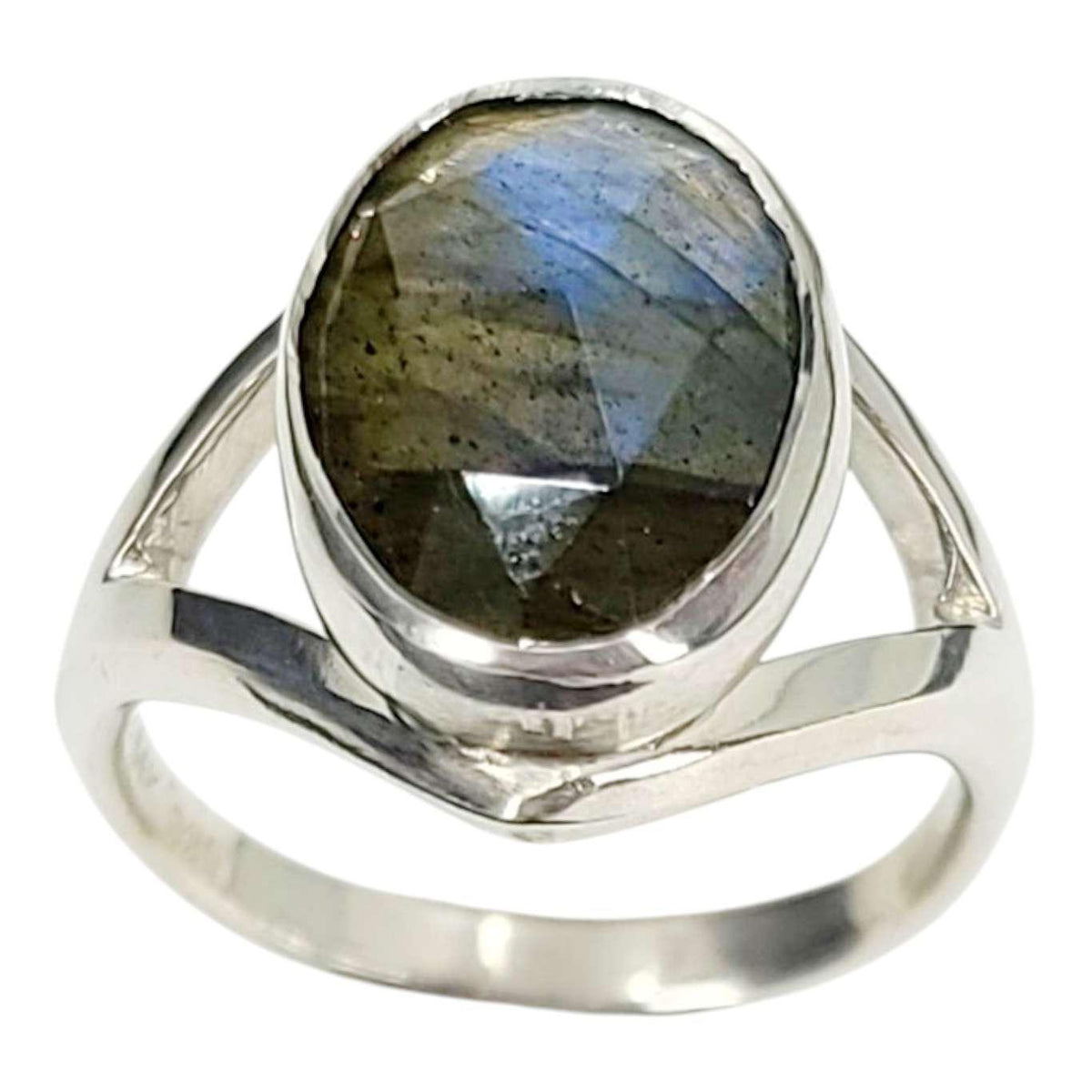 Ring - Size 7 - Cleo (Labradorite, Sterling Silver) by Corey Egan