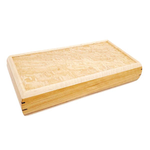 Jewelry Box - Large - Small Valet (Cherry, Curly Maple, Tamo Ash, Walnut, Wenge) by Mikutowski Woodworking