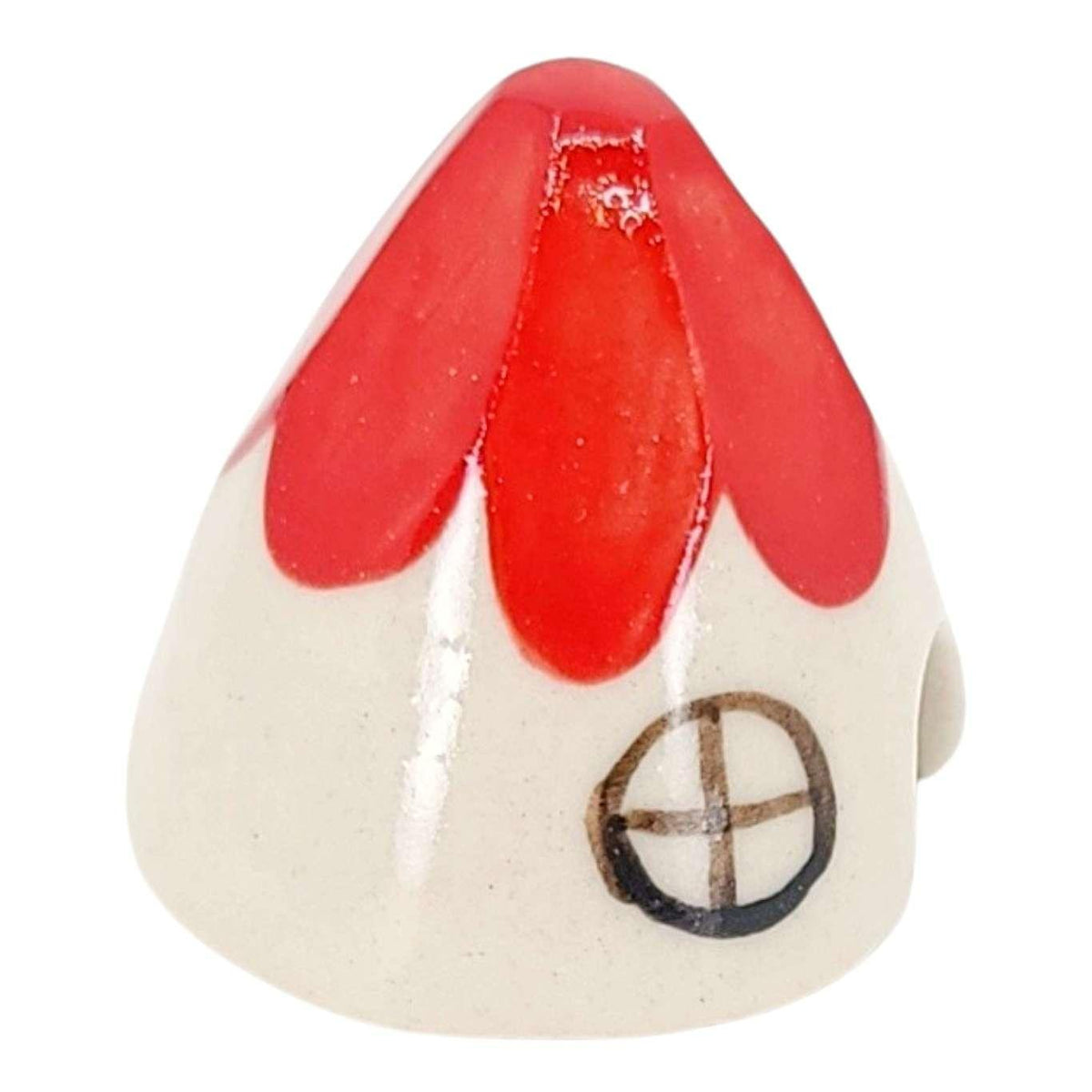 Figurine - Ceramic House (Red) by Spalted Home