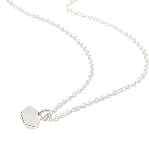 Necklace - Tiny Fragment in Sterling Silver and Diamond by Corey Egan