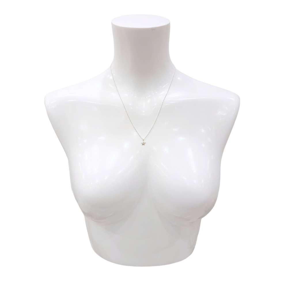 Necklace - Diamond Solitaire Star in Sterling Silver by Michelle Chang