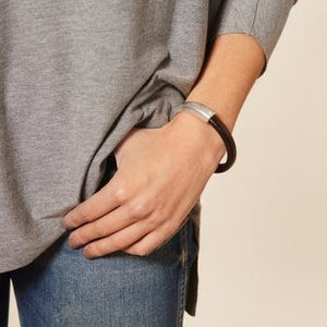 Bracelet - Olive Champagne Leather Breakaway (Assorted Metals) by Diana Kauffman Designs