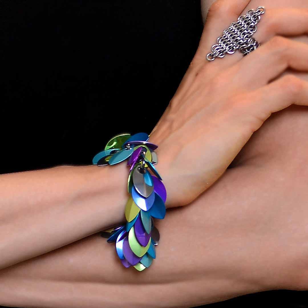 Bracelet - Leaf Cascade (Magical Butterfly) by Rebeca Mojica
